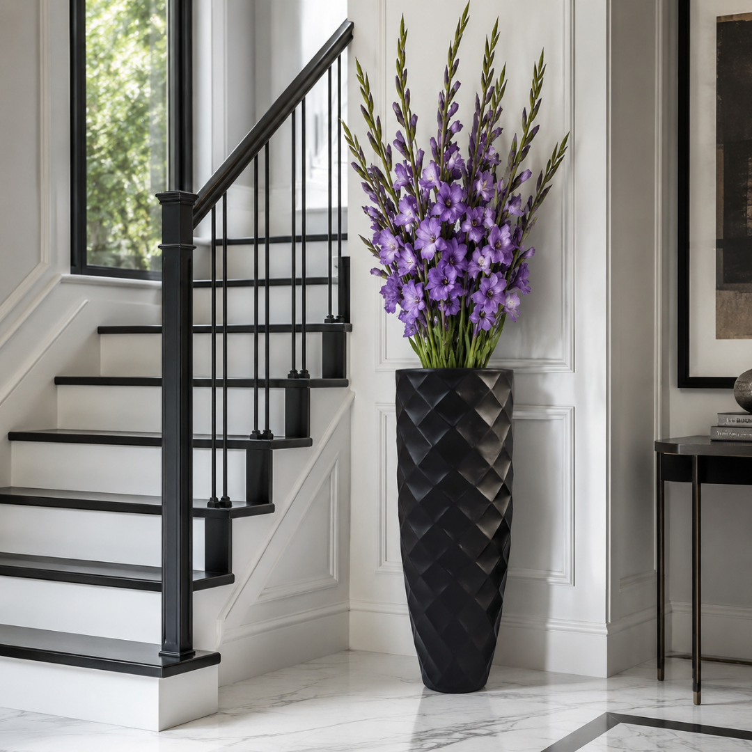 Grand vase noir 120 cm
