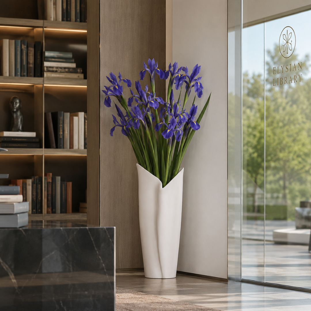 Grand vase blanc moderne