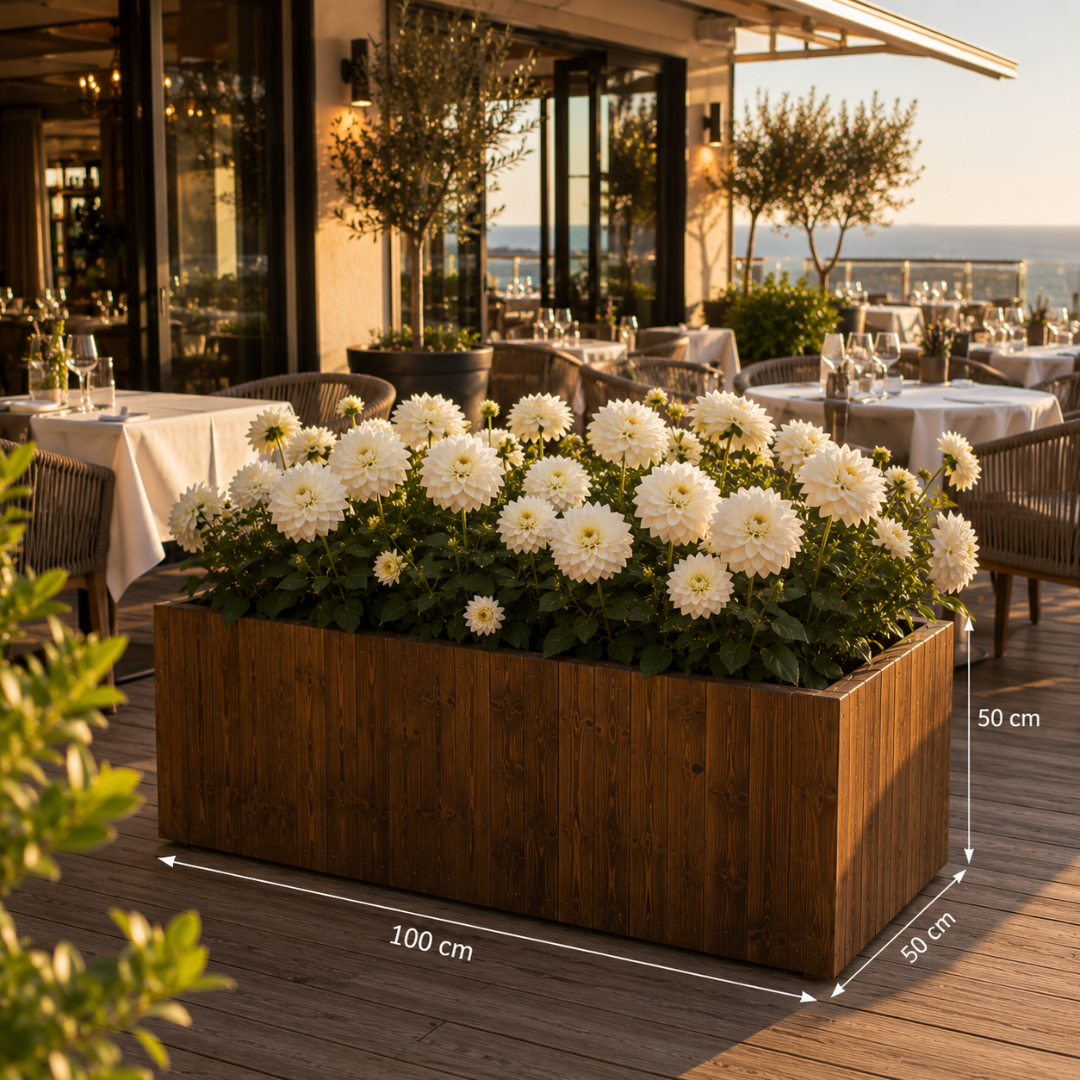 Bac à fleur terrasse