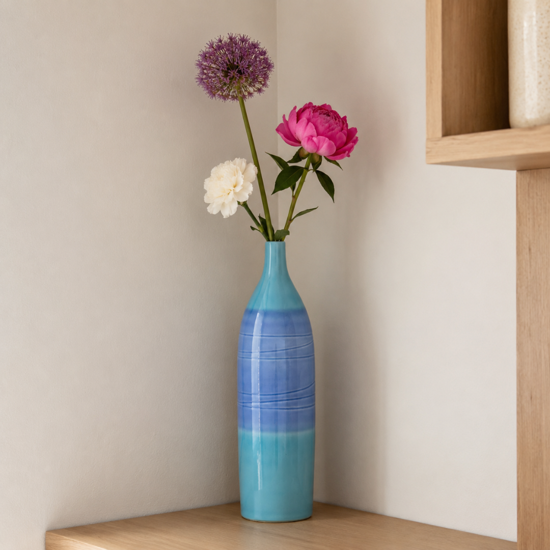 Grand vase bouteille
