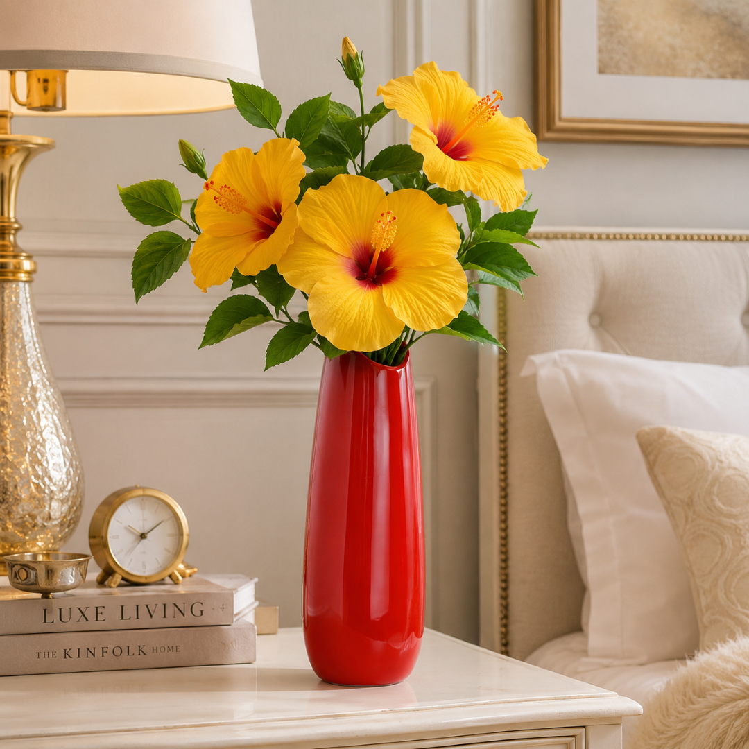 Grand vase rouge design