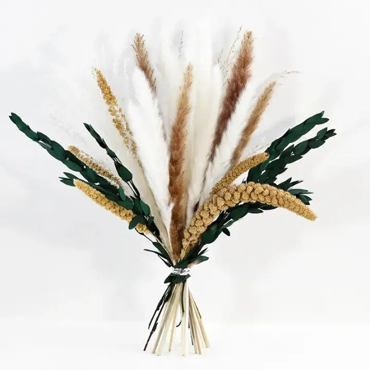 Bouquet fleurs séchées pampa - 25pcs
