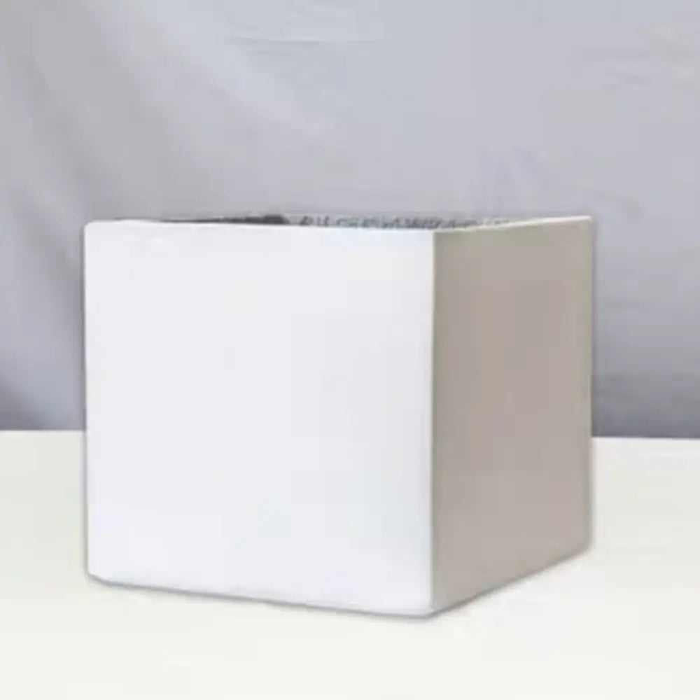 Grand pot de fleur carré - Blanc