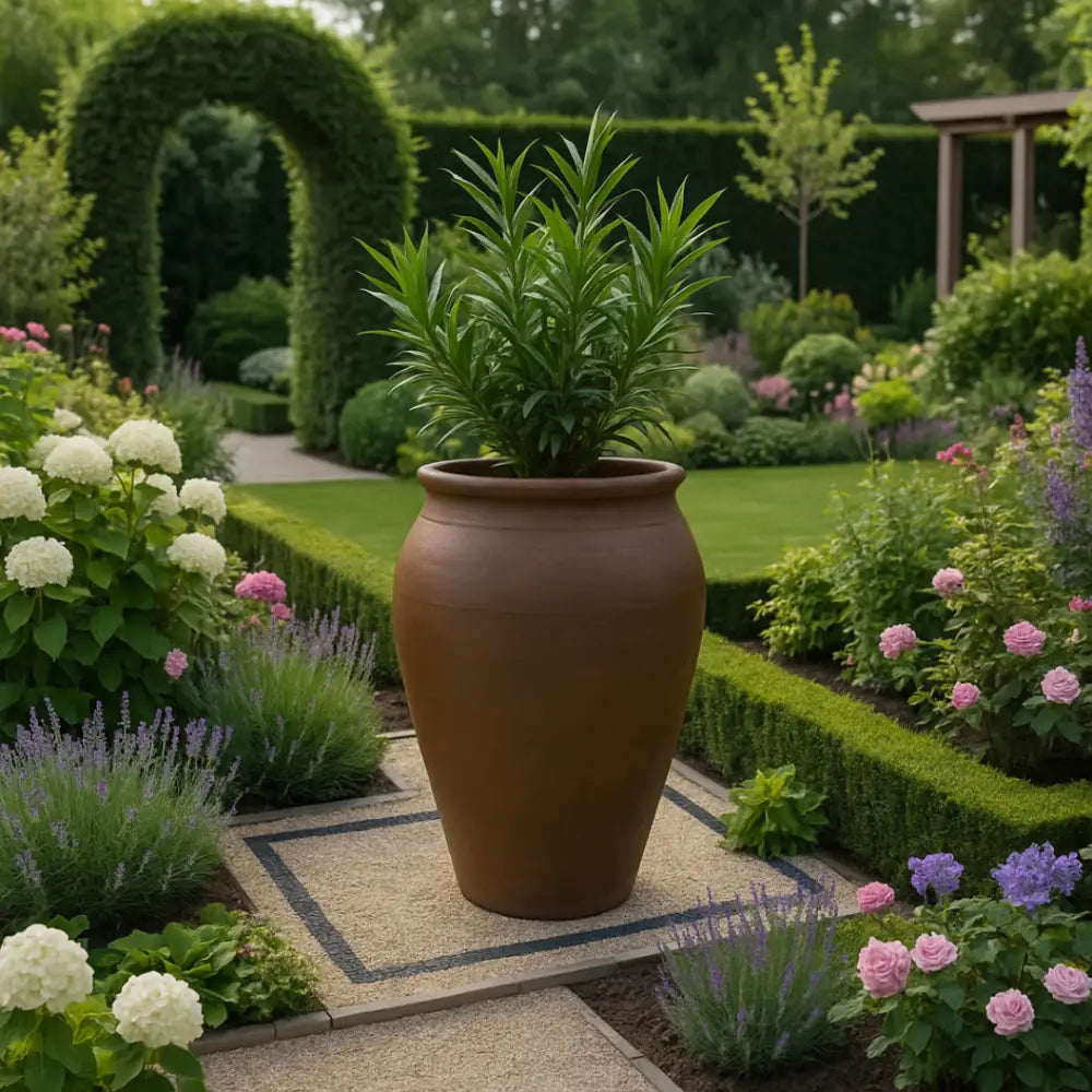 Grand Pot De Fleurs En Terre Cuite