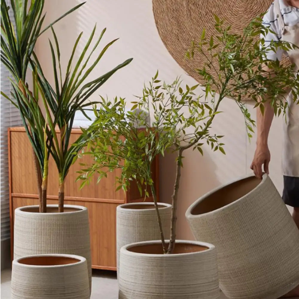 Grand pot de fleur exterieur ceramique
