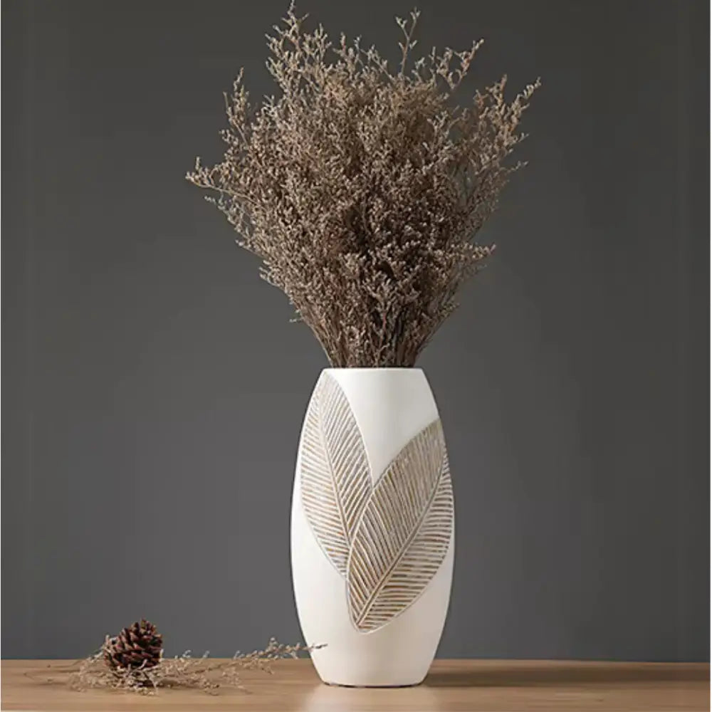Grand vase blanc - 35 cm