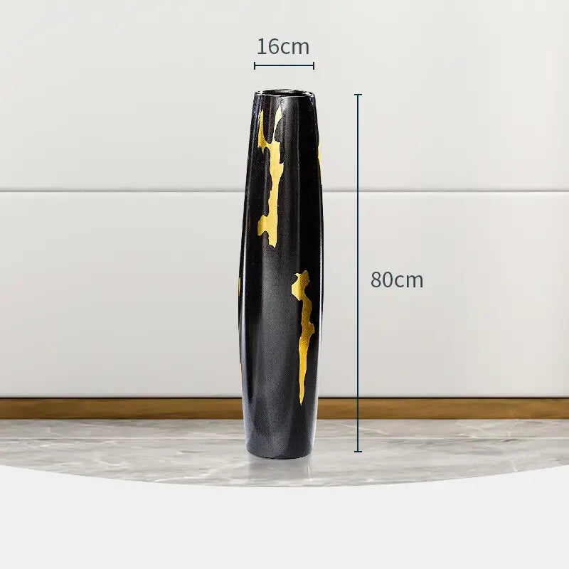 Grand vase noir 80 cm