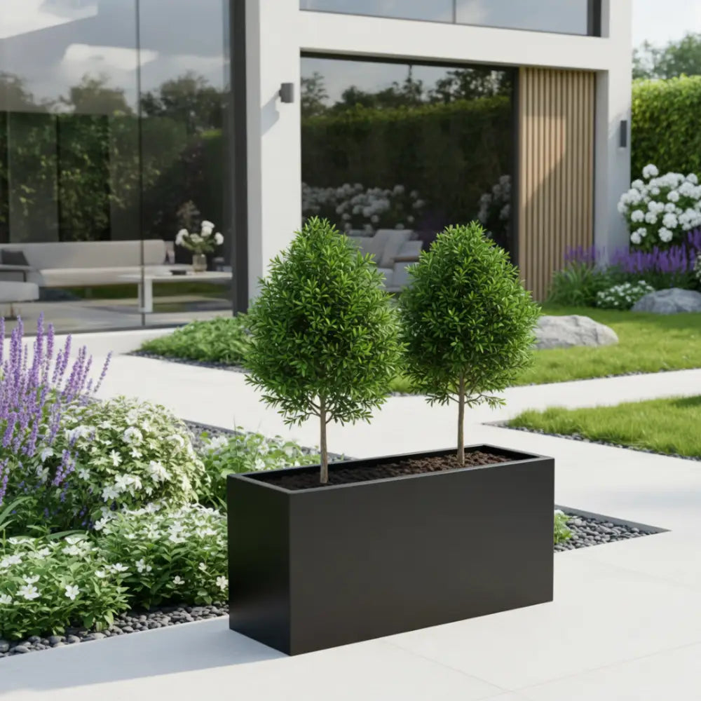 Jardinière rectangulaire hauteur 40 cm