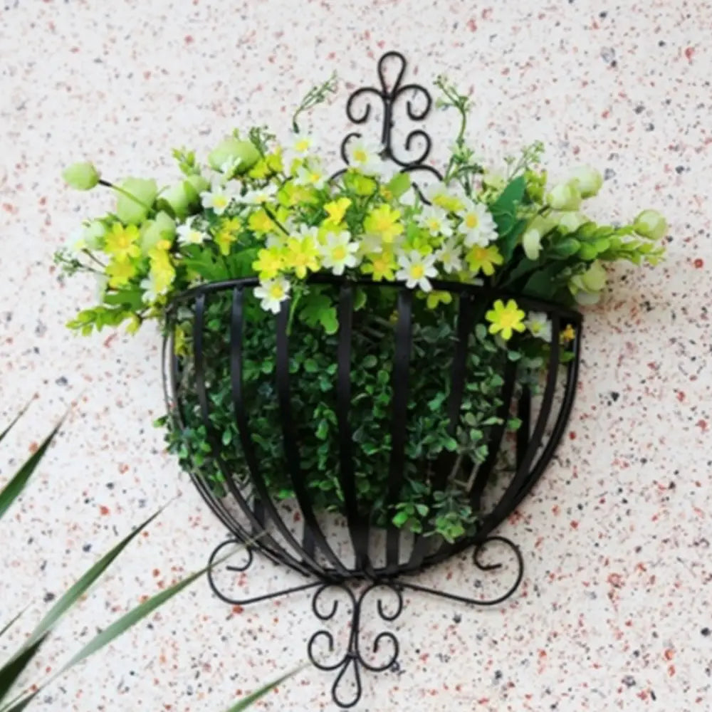 Porte plante mural Noir