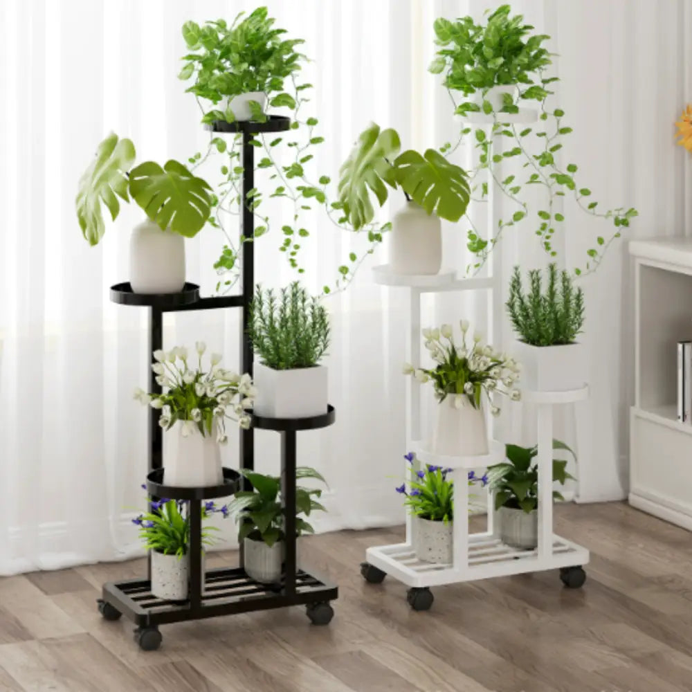 Porte plantes à roulettes