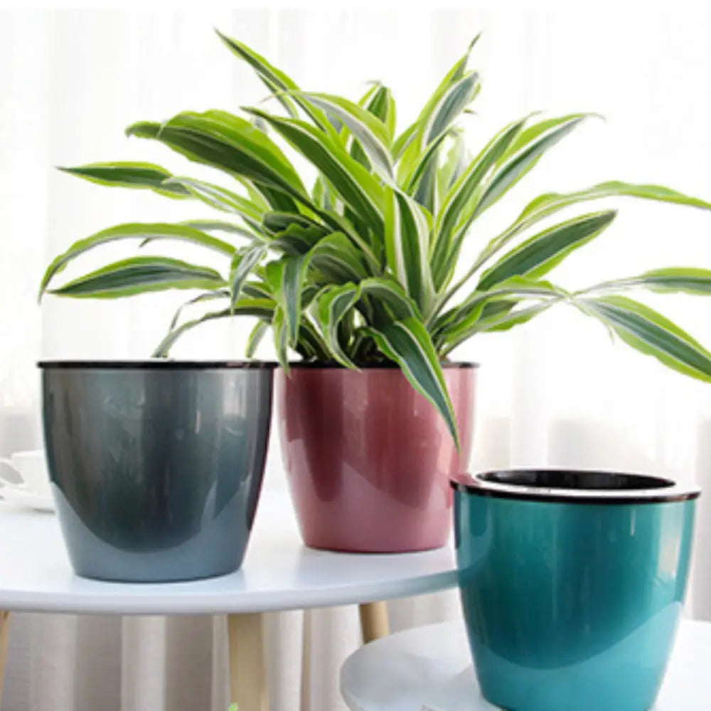 pot plastique plante Pot de fleur plastique coloré – Auto-irrigant et tendance “Ins” – DécoVase
