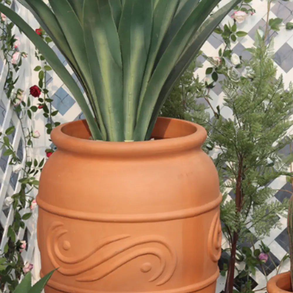 Pot de fleur en terre cuite hauteur 80 cm