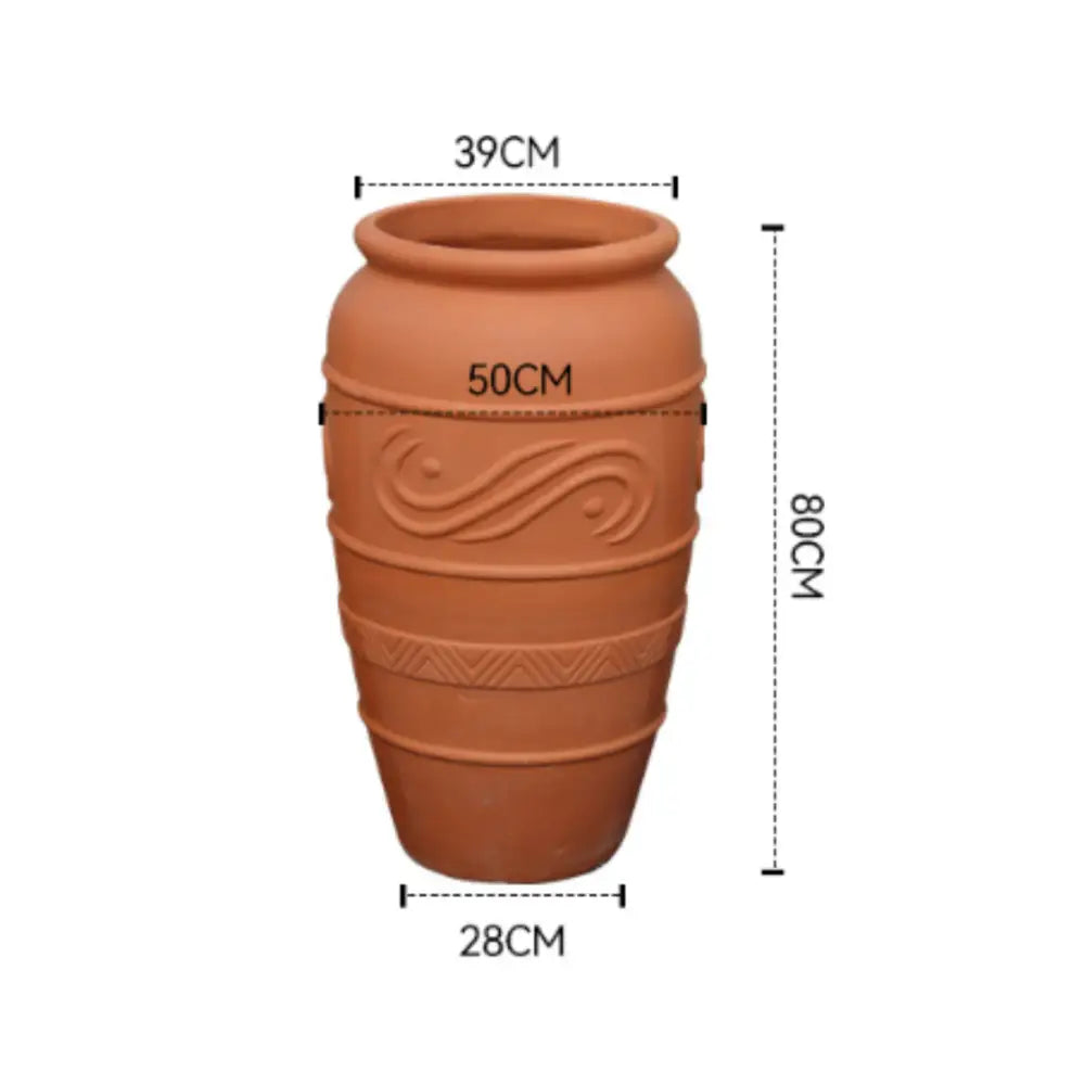 Pot de fleur en terre cuite hauteur 80 cm