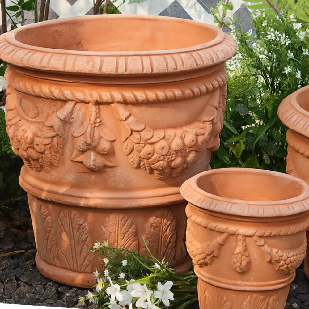 Pot de fleur grande taille terre cuite
