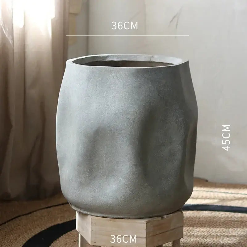 Pot de fleur haut intérieur - Gris / Grand