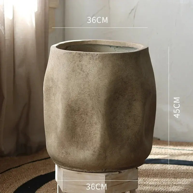 Pot de fleur haut intérieur - Marron / Grand