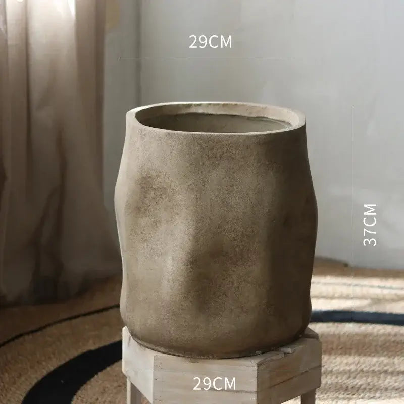 Pot de fleur haut intérieur - Marron / Moyen