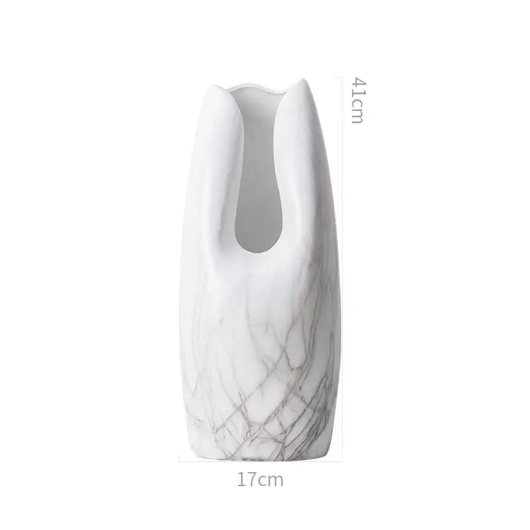Vase céramique blanc - Grand