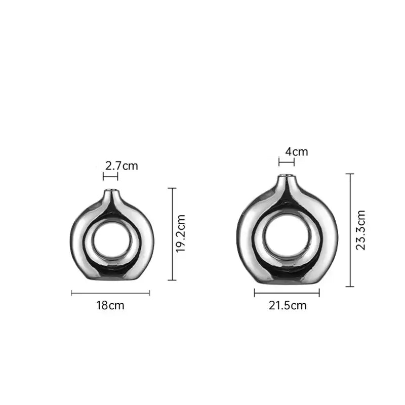 Vase couleur argent - Décoration intérieure