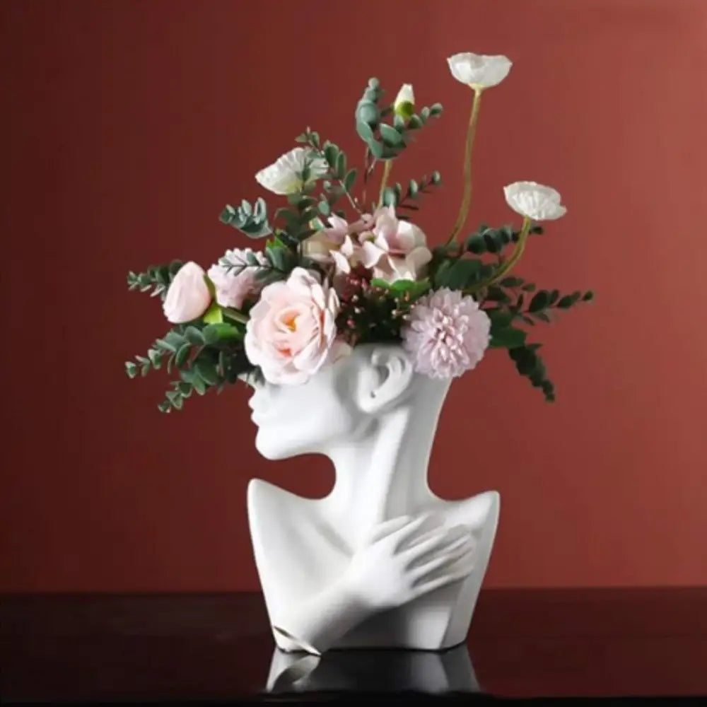 Vase demi visage - Décoration intérieure
