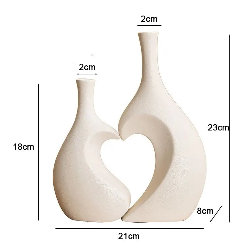 Vase en forme de coeur