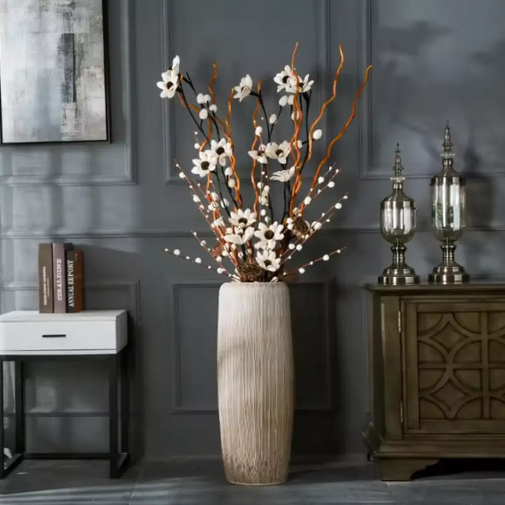 Vase grande taille - Blanc ivoire / 60 CM
