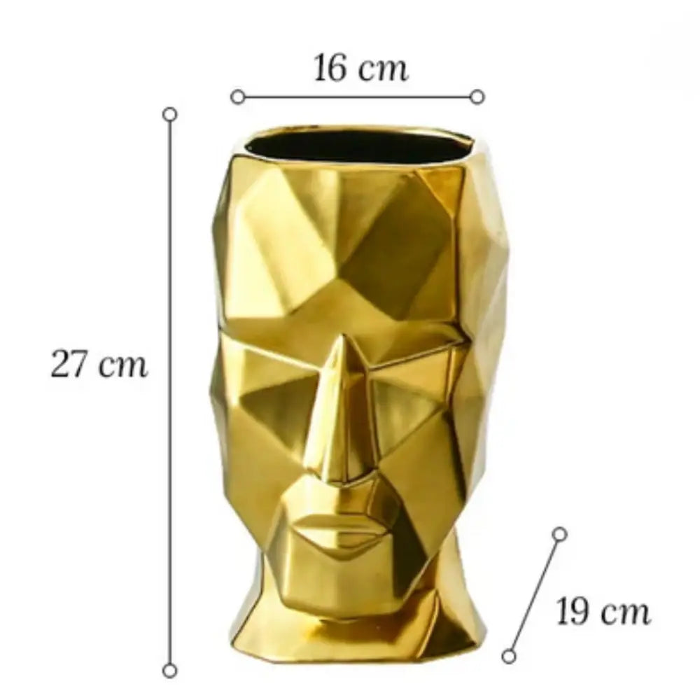 Vase visage abstrait - Décoration intérieure