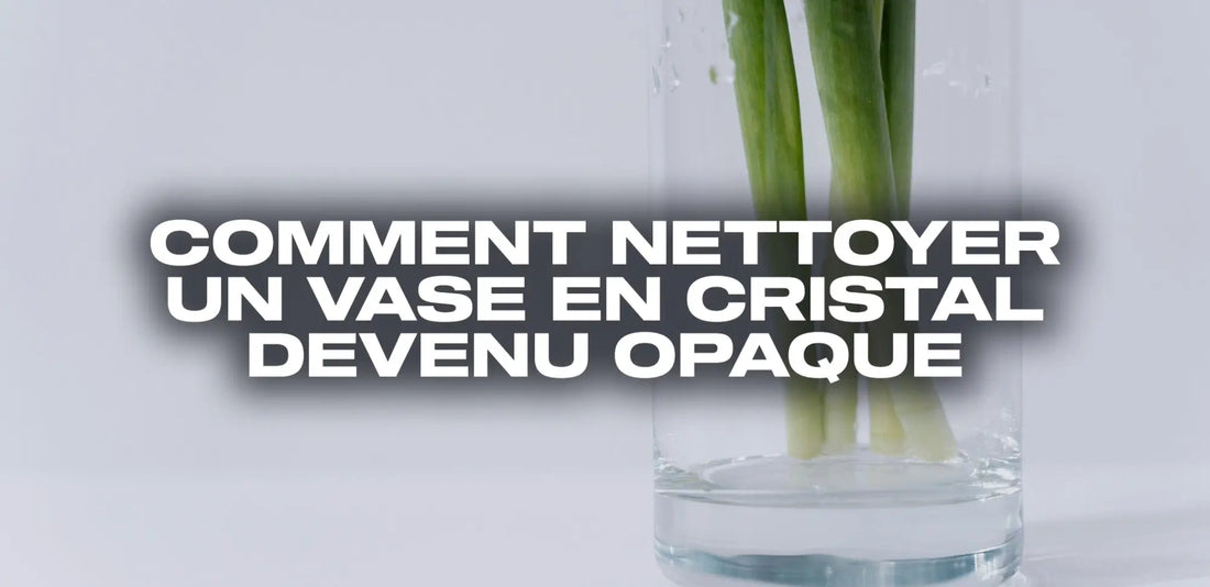 Comment nettoyer un vase en cristal devenu opaque ?