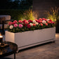 Grande jardinière sur roulettes