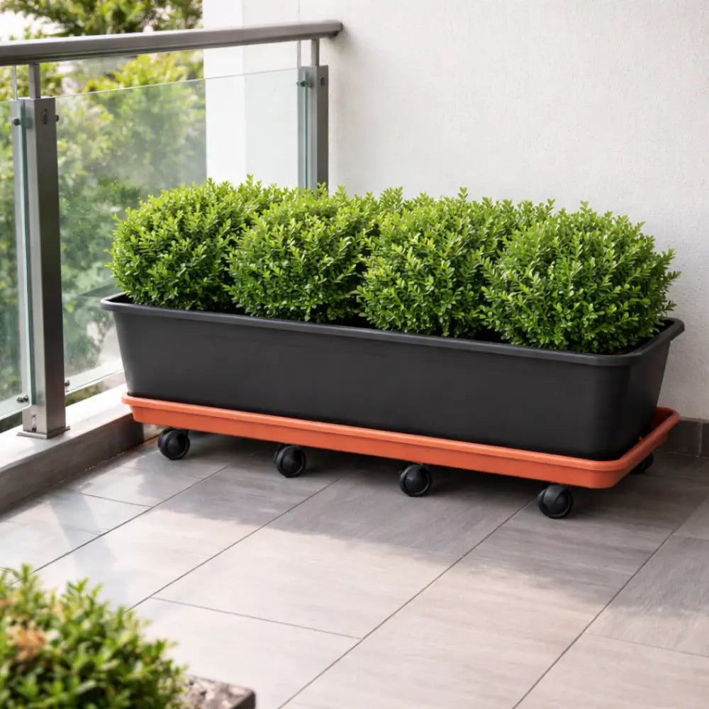 Soucoupe jardinière rectangulaire 80 cm
