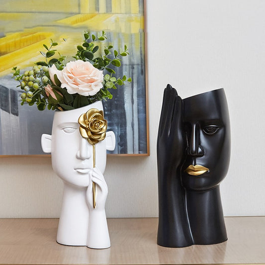 Vase en forme de visage