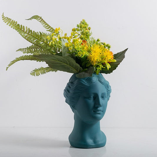 Vase forme visage