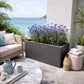 Jardinière rectangulaire anthracite