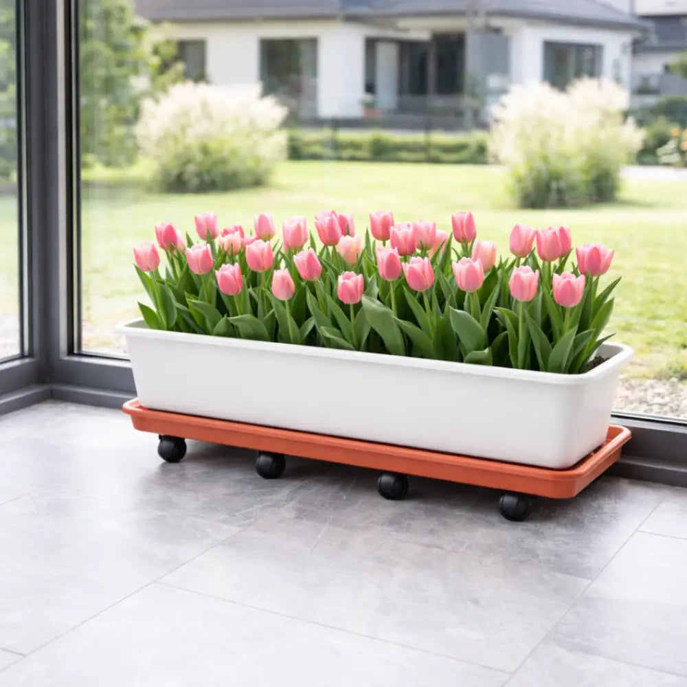Soucoupe jardinière rectangulaire 80 cm