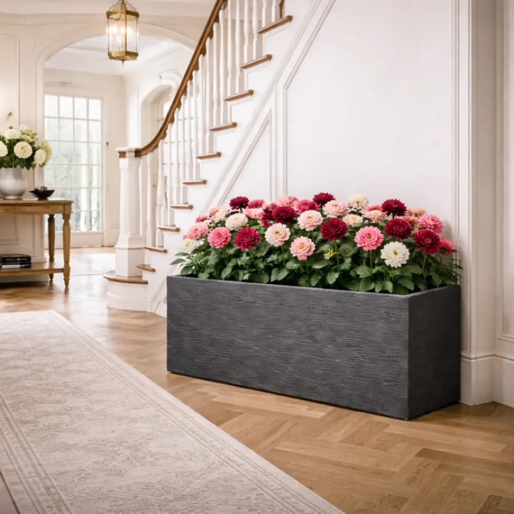 Jardinière rectangulaire anthracite