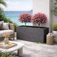 Jardinière rectangulaire anthracite