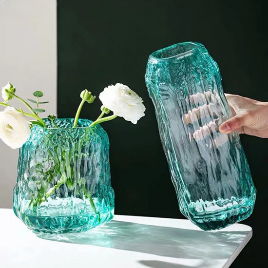 Vase vert transparent