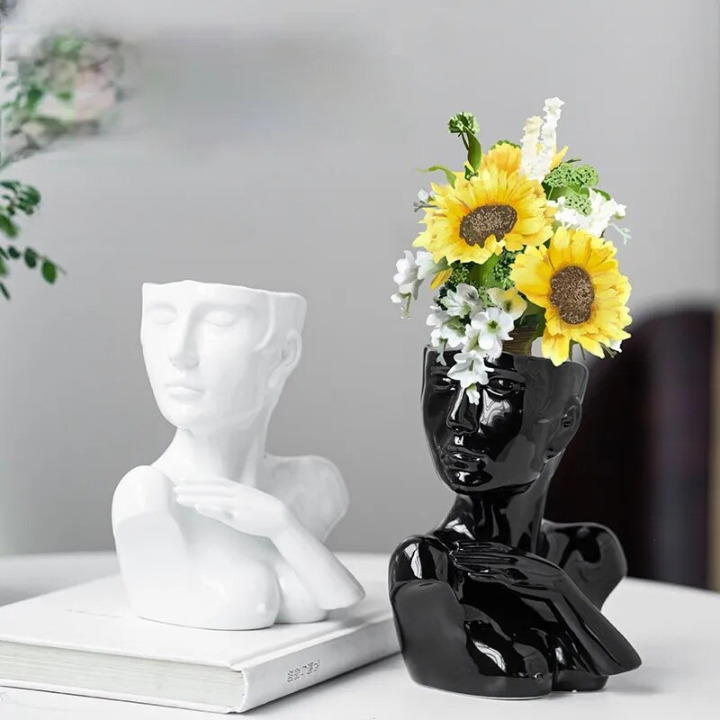 Vase visage femme