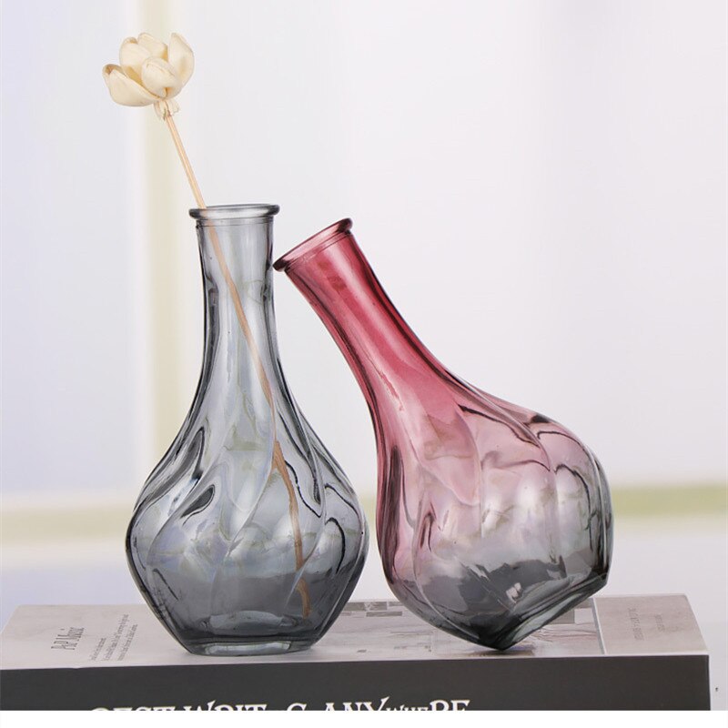 Vase en verre coloré