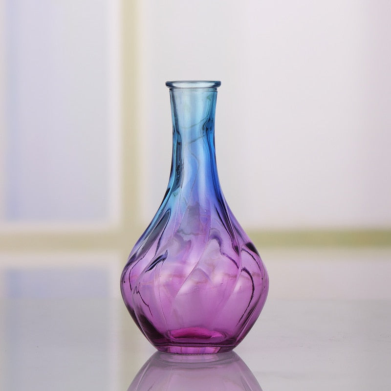 Vase en verre coloré