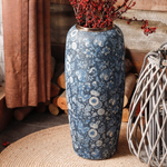 Grand vase chinois bleu 61 cm