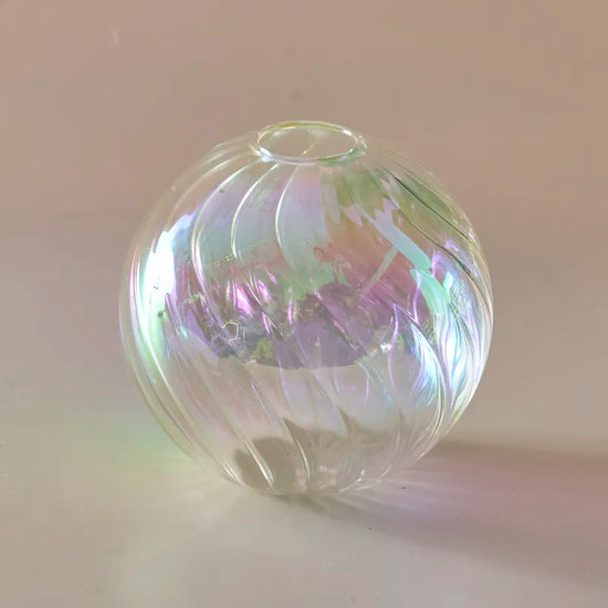 Vase boule transparent