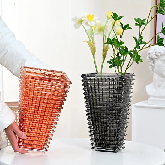 Vase verre coloré