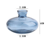 Vase bleu transparent