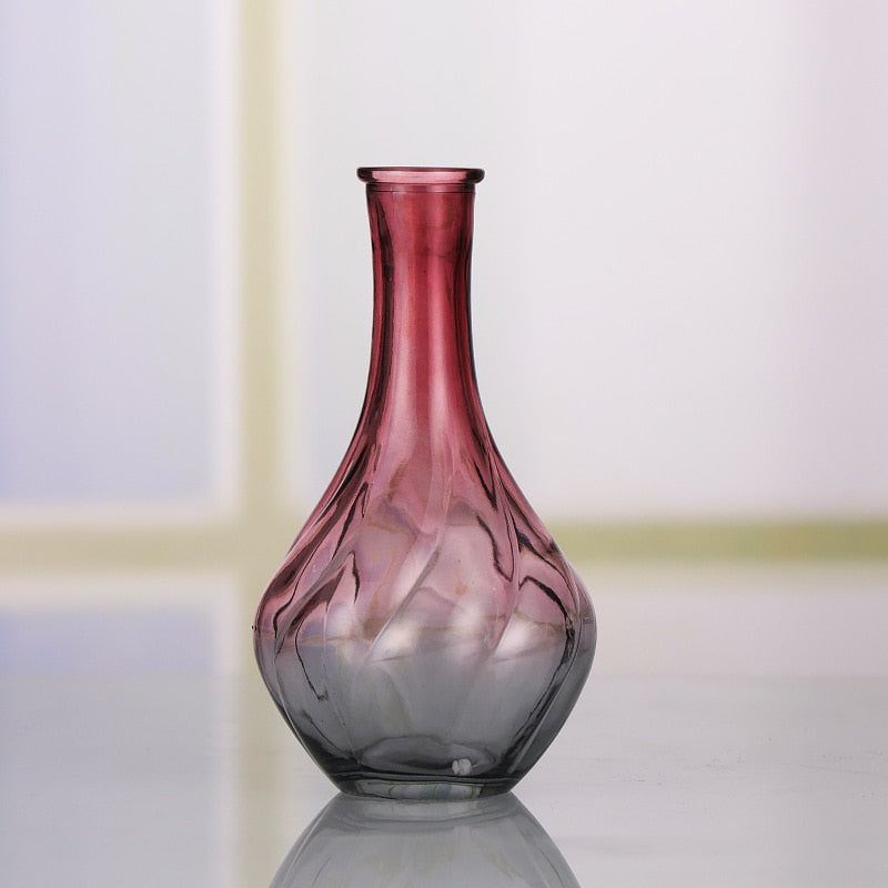 Vase en verre coloré