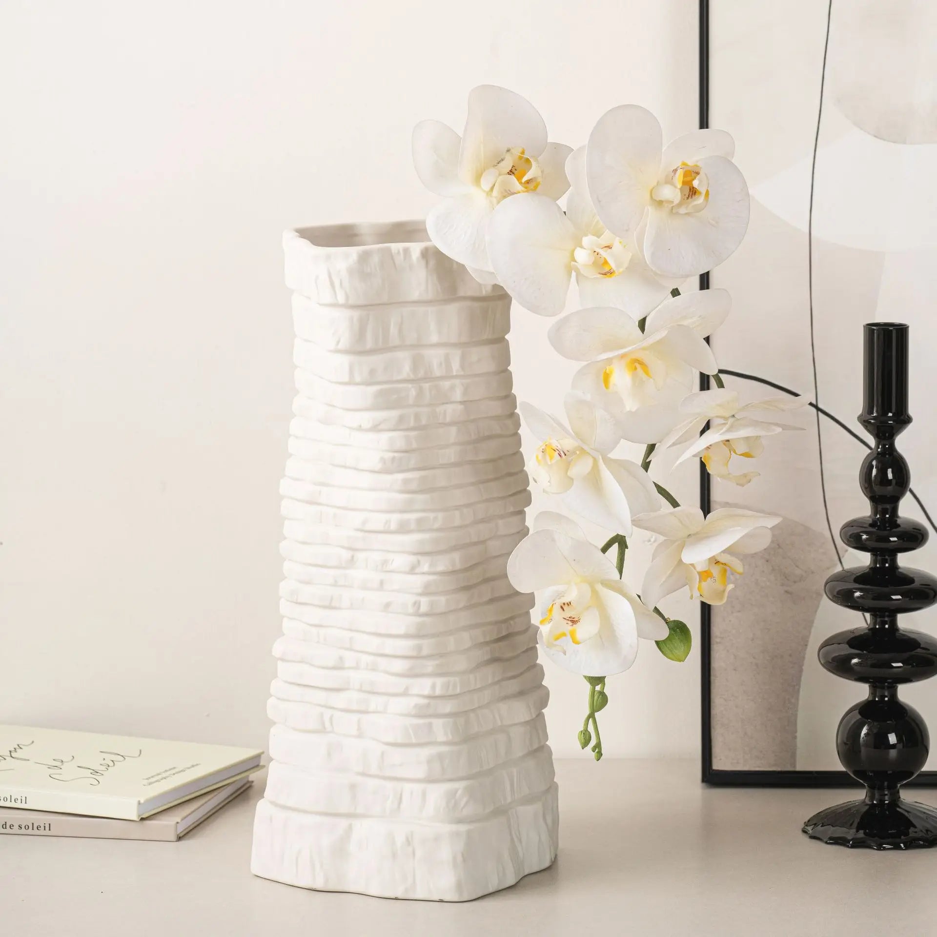 Vase blanc moderne