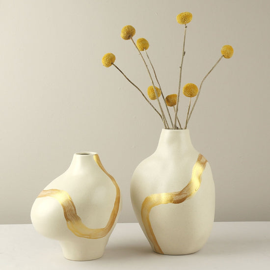 vase beige ceramique