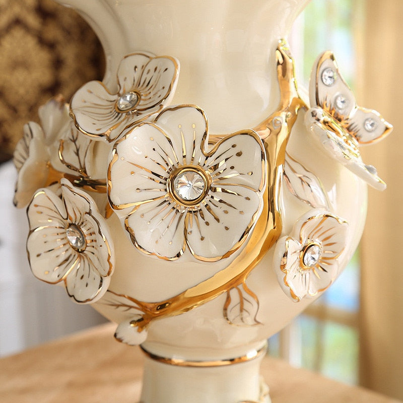 Vase ceramique blanc design
