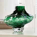 Vases en verre transparent