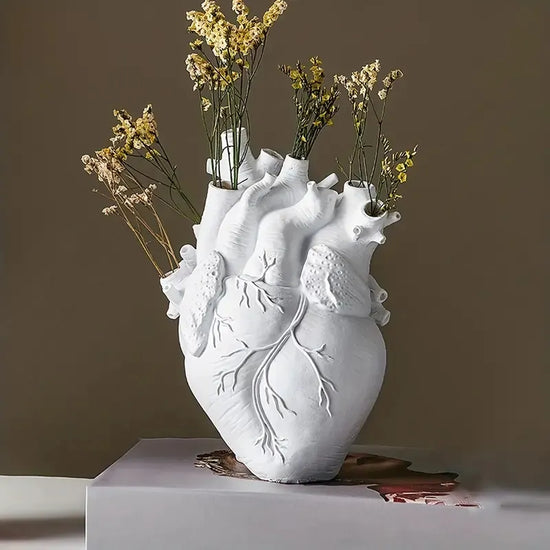 Vase coeur Seletti blanc